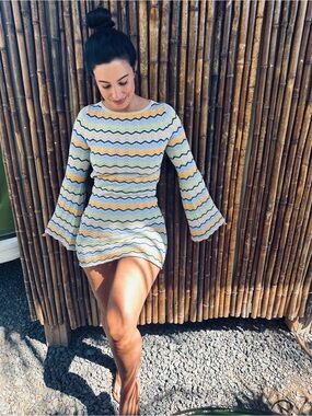 Revolve Seven Wonders Multi Color Knit dress/cover-up